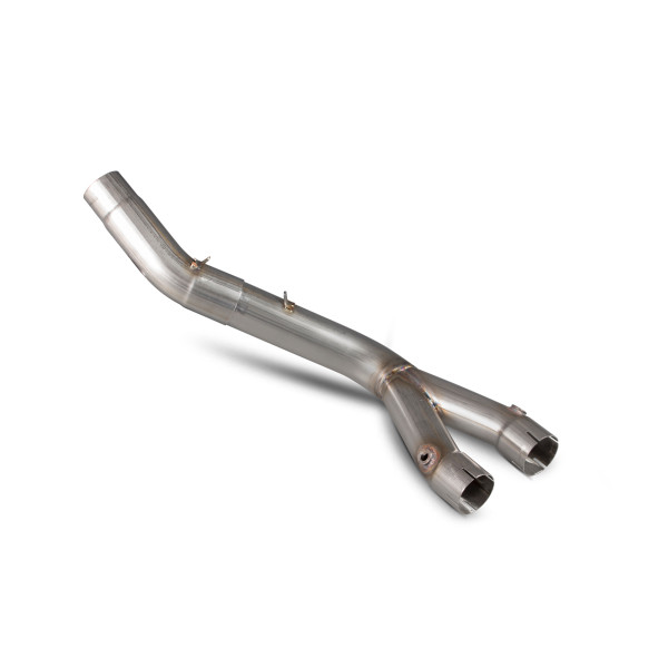 Scorpion Exhaust Yamaha YZF-R1 / YZF-R1 M 2015 - 2019 Catalyst Removal Pipe - Stainless Steel Fits to O.E, Scorpion Serket taper and RP1-GP Silencer